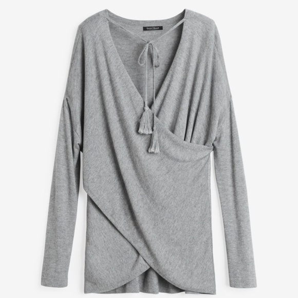 WHBM Cashmere Blend Cross-Front Sweater Size XS - Picture 2 of 9